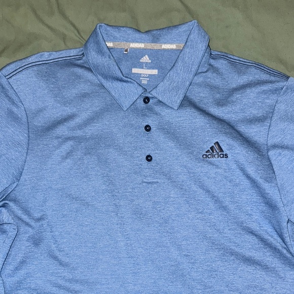 Adidas Men's Blue Polo Shirt - Picture 1 of 4